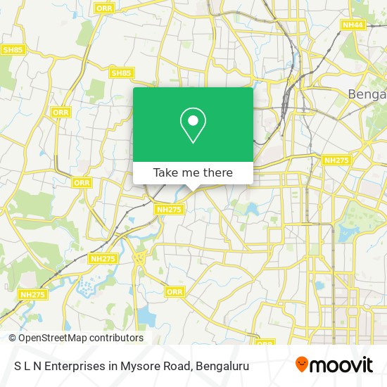 S L N Enterprises in Mysore Road map