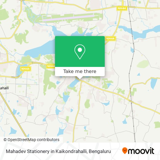 Mahadev Stationery in Kaikondrahalli map