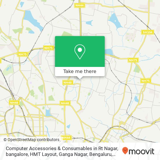 Computer Accessories & Consumables in Rt Nagar, bangalore, HMT Layout, Ganga Nagar, Bengaluru, Karn map