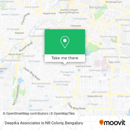 Deepika Associates in NR Colony map