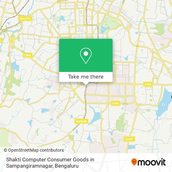 Shakti Computer Consumer Goods in Sampangiramnagar map