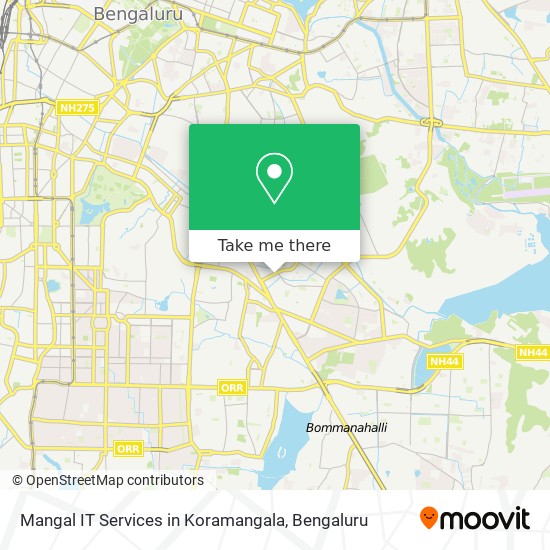 Mangal IT Services in Koramangala map