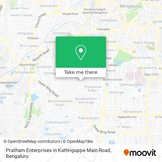 Pratham Enterprises in Kathriguppe Main Road map