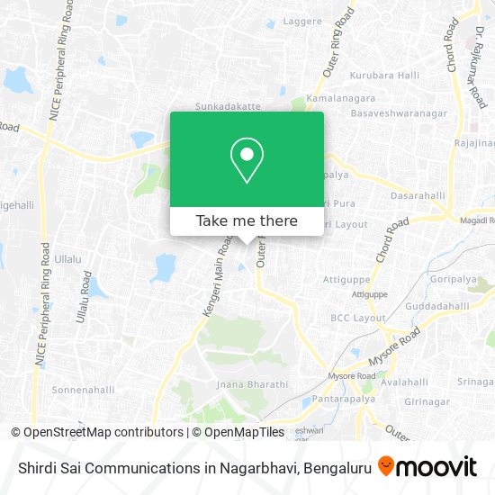 Shirdi Sai Communications in Nagarbhavi map