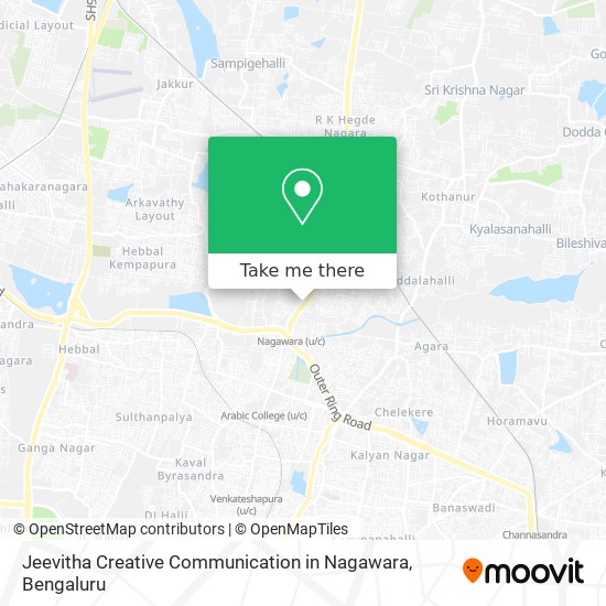 Jeevitha Creative Communication in Nagawara map