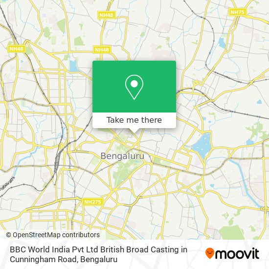 BBC World India Pvt Ltd British Broad Casting in Cunningham Road map