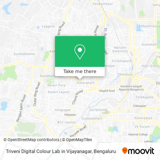 Triveni Digital Colour Lab in Vijayanagar map