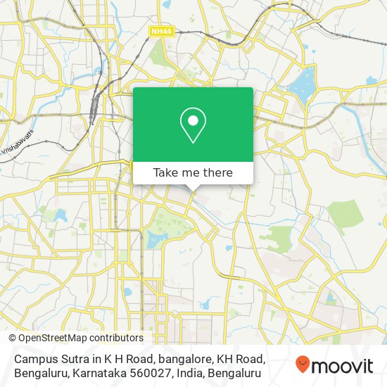 Campus Sutra in K H Road, bangalore, KH Road, Bengaluru, Karnataka 560027, India map
