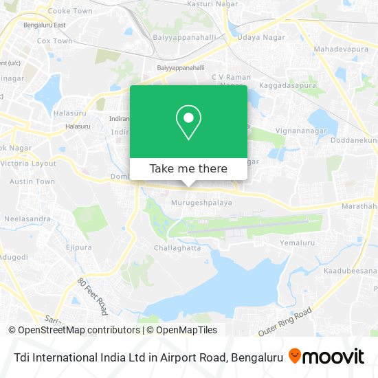 Tdi International India Ltd in Airport Road map