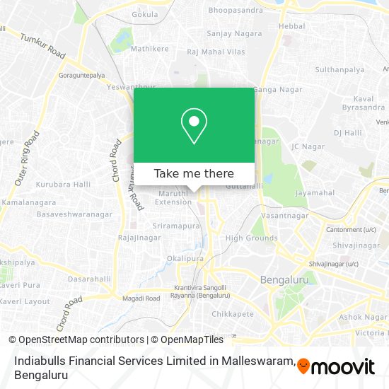 Indiabulls Financial Services Limited in Malleswaram map