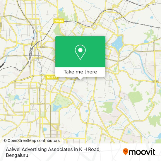 Aalwel Advertising Associates in K H Road map