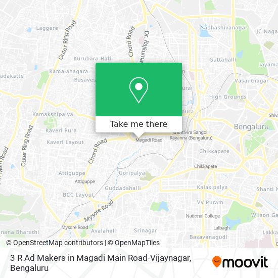 3 R Ad Makers in Magadi Main Road-Vijaynagar map