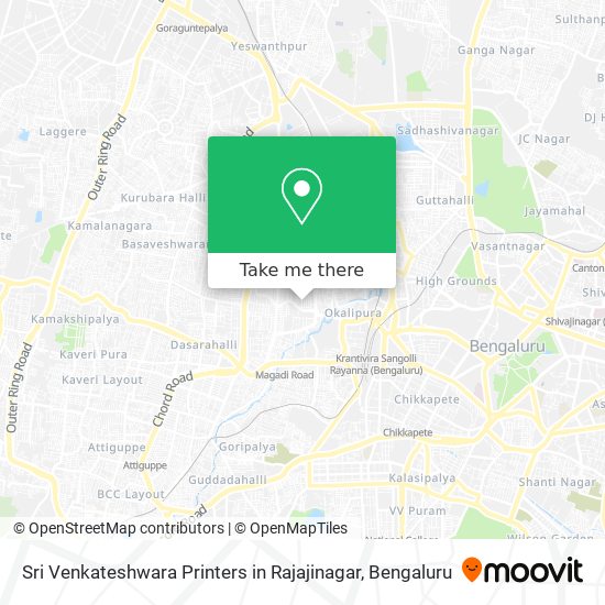 Sri Venkateshwara Printers in Rajajinagar map