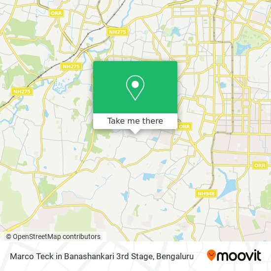 Marco Teck in Banashankari 3rd Stage map