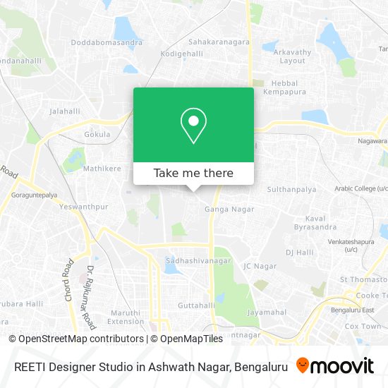 REETI Designer Studio in Ashwath Nagar map