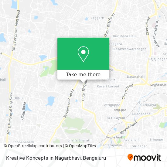 Kreative Koncepts in Nagarbhavi map