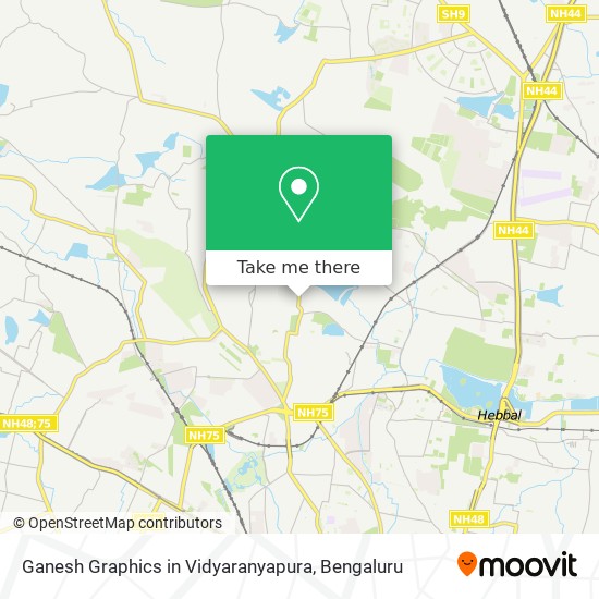 Ganesh Graphics in Vidyaranyapura map