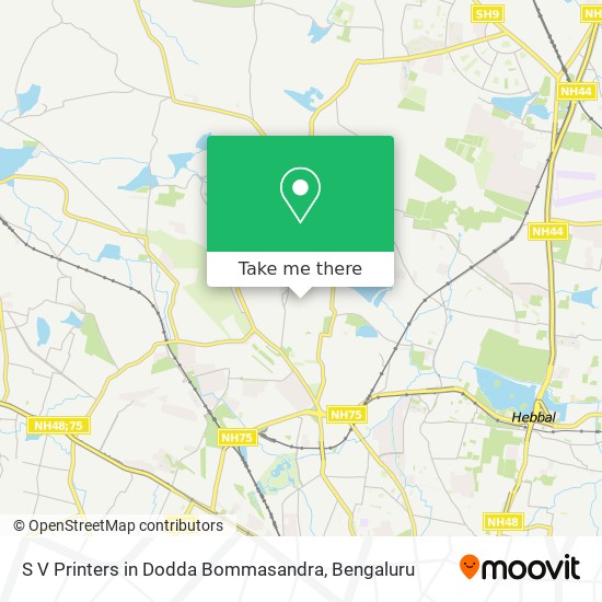 S V Printers in Dodda Bommasandra map
