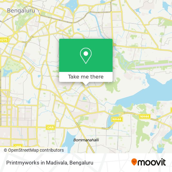 Printmyworks in Madivala map