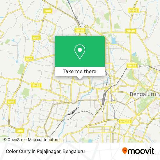 Color Curry in Rajajinagar map