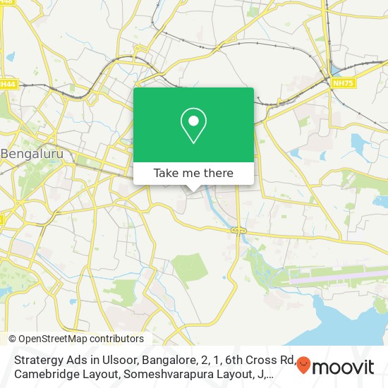 Stratergy Ads in Ulsoor, Bangalore, 2, 1, 6th Cross Rd, Camebridge Layout, Someshvarapura Layout, J map