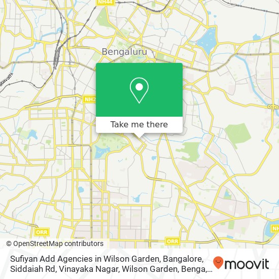 Sufiyan Add Agencies in Wilson Garden, Bangalore, Siddaiah Rd, Vinayaka Nagar, Wilson Garden, Benga map