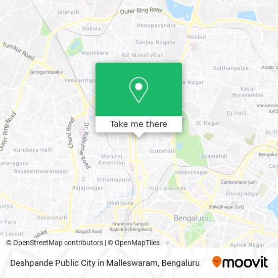 Deshpande Public City in Malleswaram map