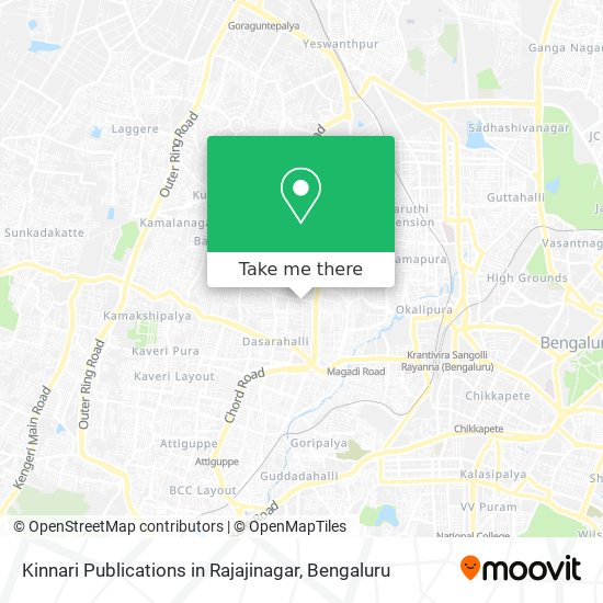 Kinnari Publications in Rajajinagar map