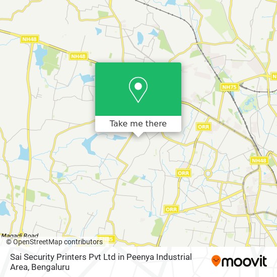 Sai Security Printers Pvt Ltd in Peenya Industrial Area map