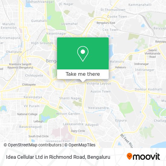 Idea Cellular Ltd in Richmond Road map