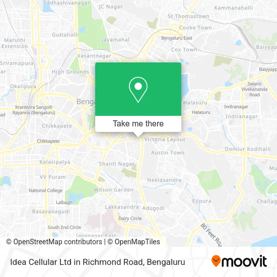 Idea Cellular Ltd in Richmond Road map
