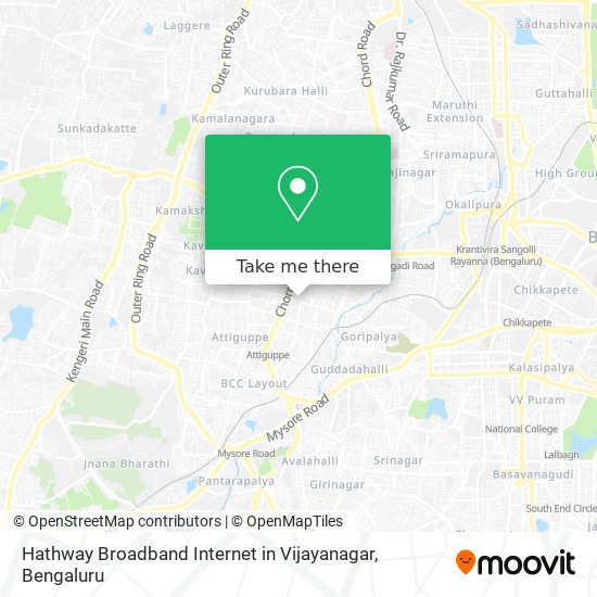 Hathway Broadband Internet in Vijayanagar map