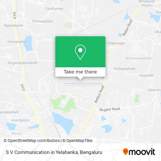 S V Communication in Yelahanka map