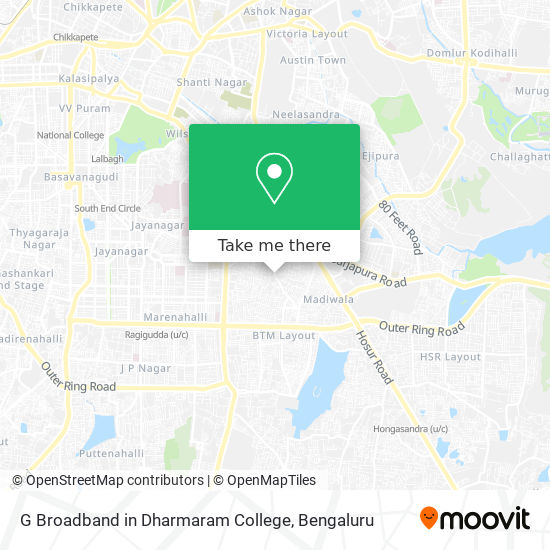 G Broadband in Dharmaram College map