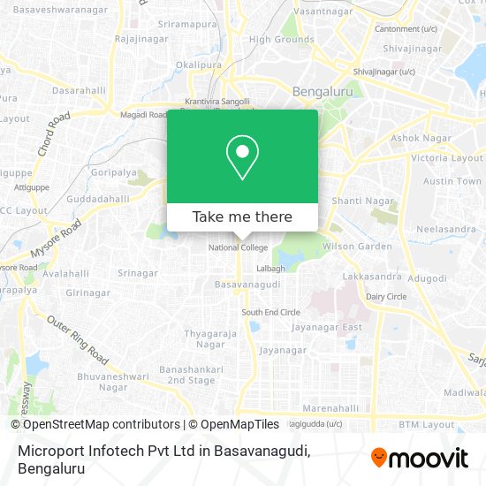 Microport Infotech Pvt Ltd in Basavanagudi map