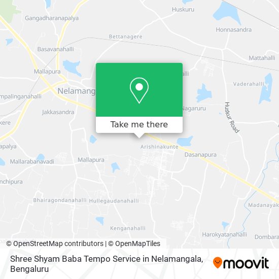 Shree Shyam Baba Tempo Service in Nelamangala map