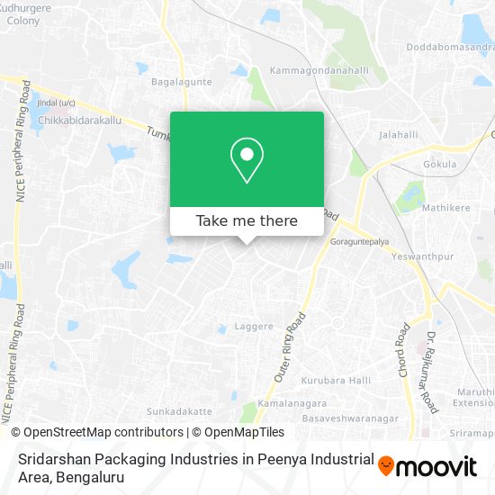 Sridarshan Packaging Industries in Peenya Industrial Area map