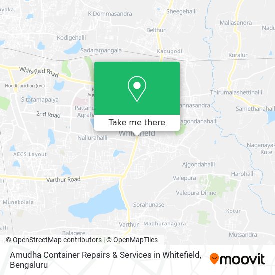 Amudha Container Repairs & Services in Whitefield map