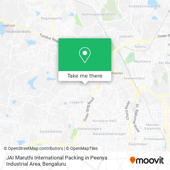 JAI Maruthi International Packing in Peenya Industrial Area map