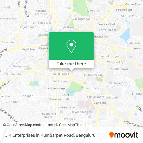 J K Enterprises in Kumbarpet Road map