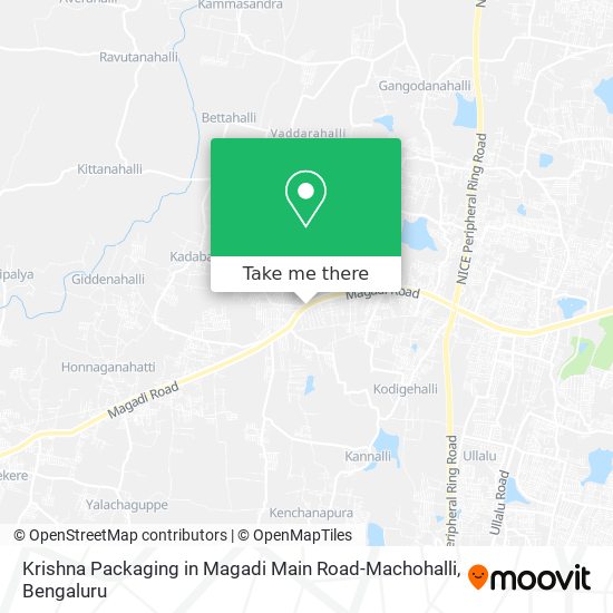 Krishna Packaging in Magadi Main Road-Machohalli map