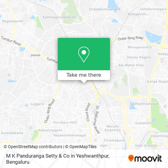 M K Panduranga Setty & Co in Yeshwanthpur map