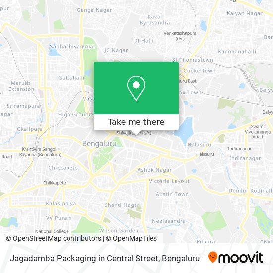 Jagadamba Packaging in Central Street map