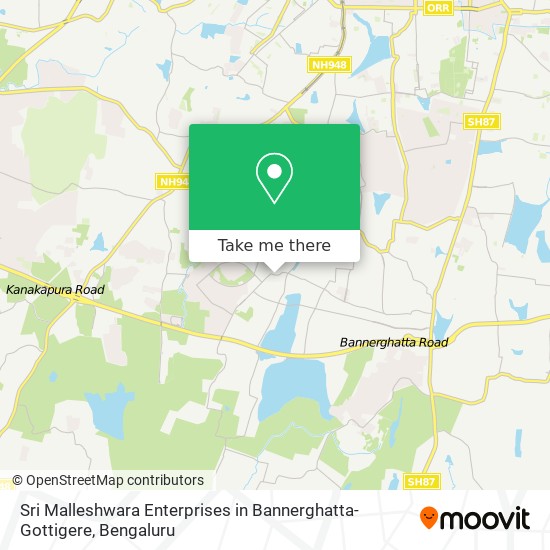 Sri Malleshwara Enterprises in Bannerghatta-Gottigere map