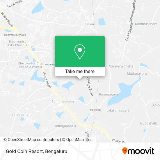 Gold Coin Resort map