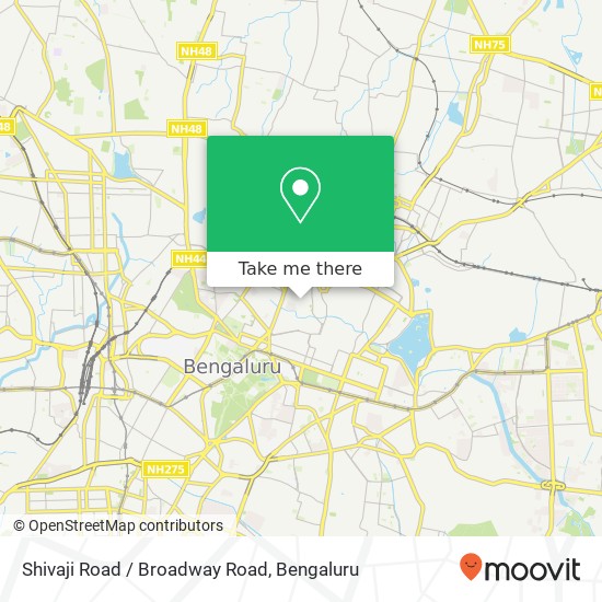 Shivaji Road / Broadway Road map