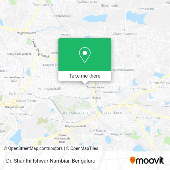 Dr. Shanthi Ishwar Nambiar map