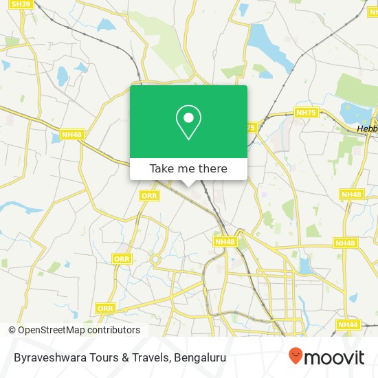 Byraveshwara Tours & Travels map