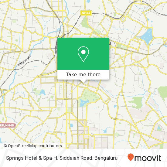 Springs Hotel & Spa-H. Siddaiah Road map