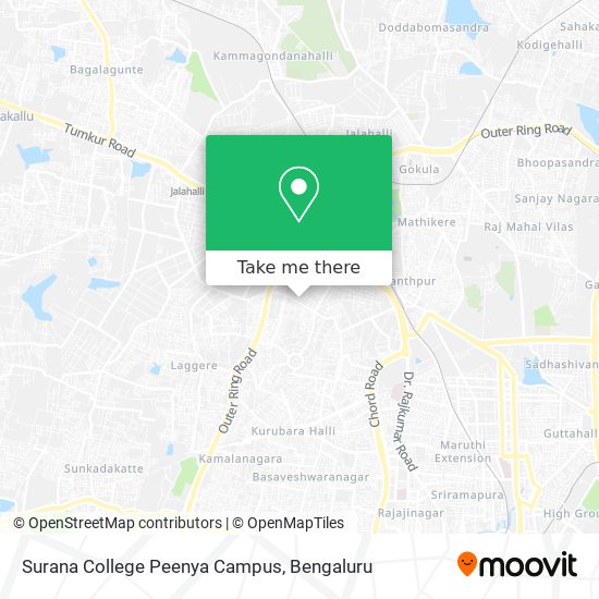 Surana College Peenya Campus map